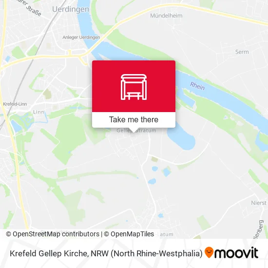 Карта Krefeld Gellep Kirche