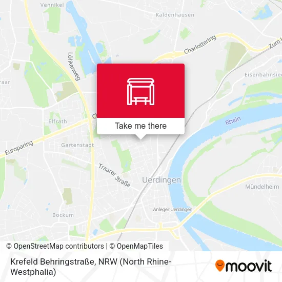 Карта Krefeld Behringstraße