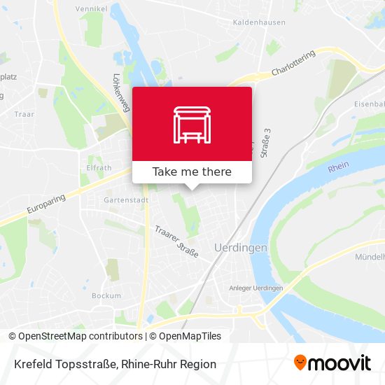 Krefeld Topsstraße map