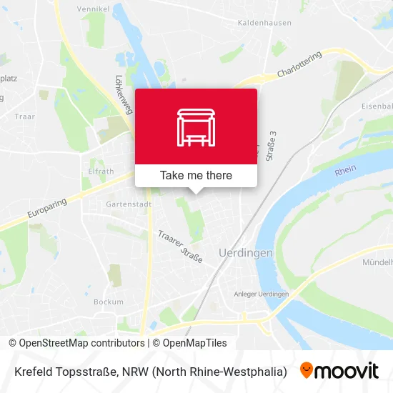 Krefeld Topsstraße map