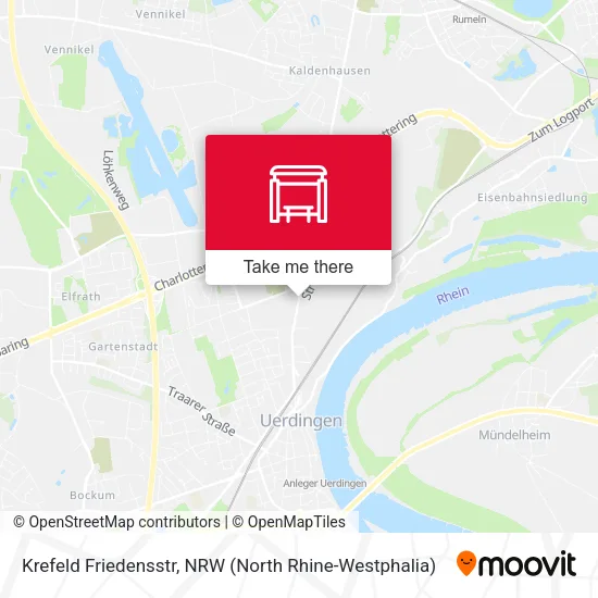 Карта Krefeld Friedensstr