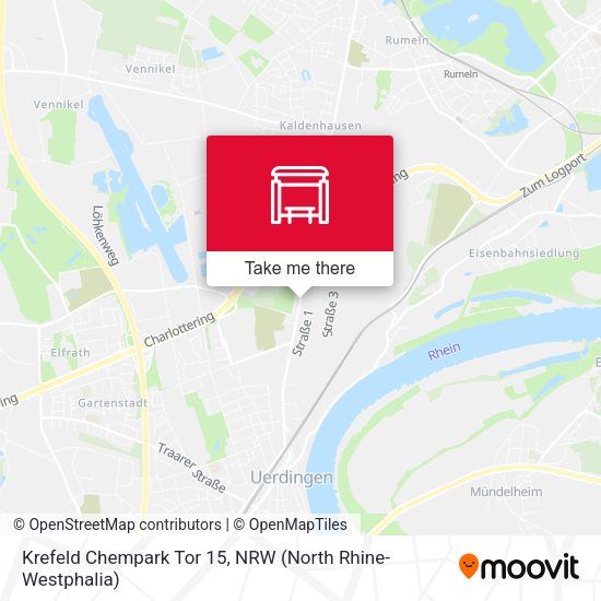 Карта Krefeld Chempark Tor 15
