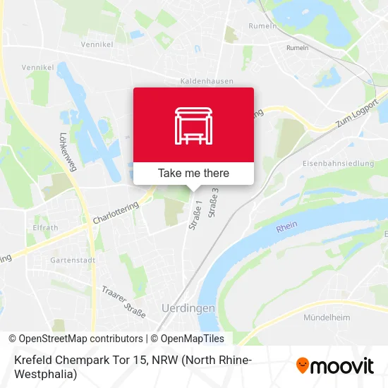 Карта Krefeld Chempark Tor 15