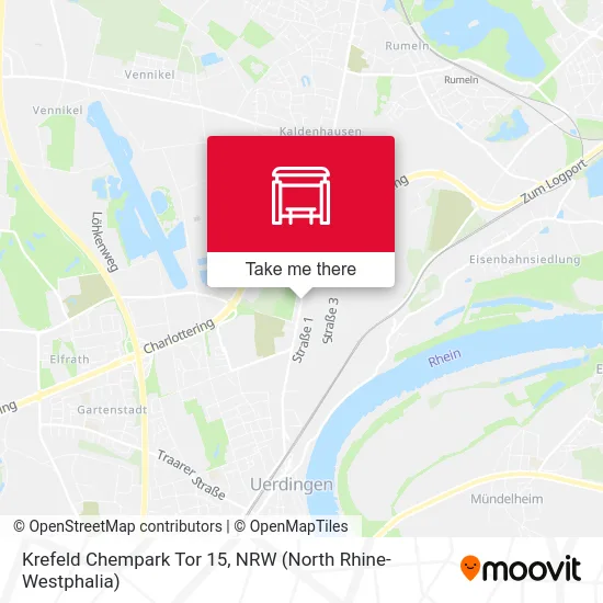 Карта Krefeld Chempark Tor 15