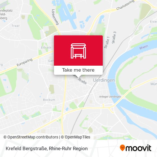 Krefeld Bergstraße map
