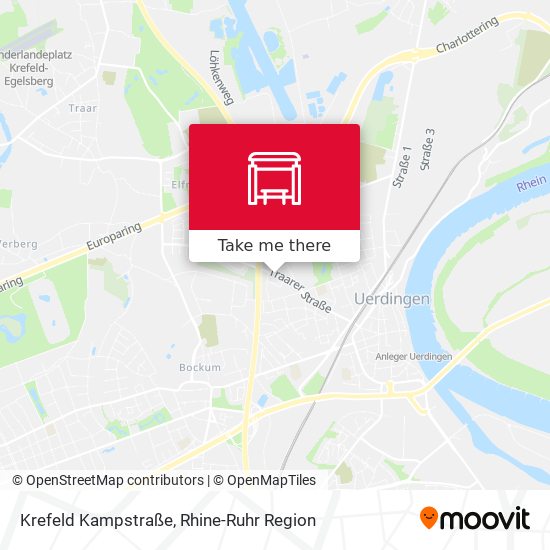 Krefeld Kampstraße map