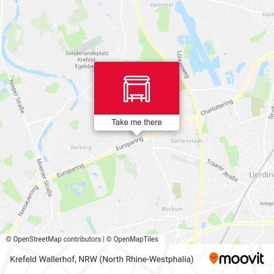 Krefeld Wallerhof map