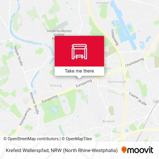 Krefeld Wallerspfad map