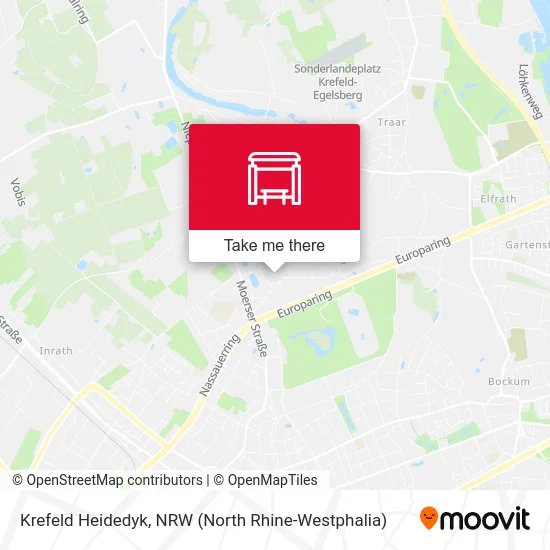 Krefeld Heidedyk map