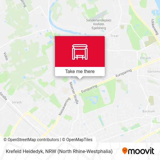 Krefeld Heidedyk map