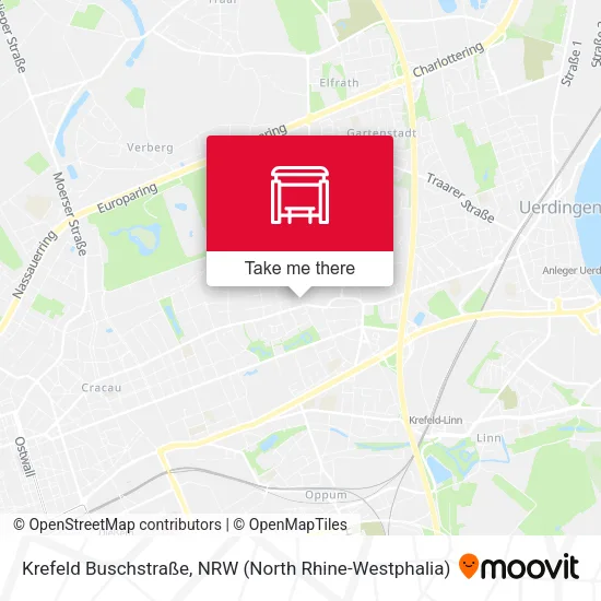 Карта Krefeld Buschstraße