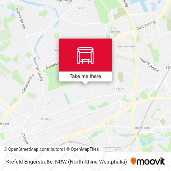 Krefeld Engerstraße map