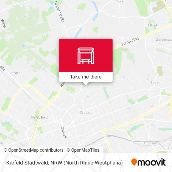 Krefeld Stadtwald map