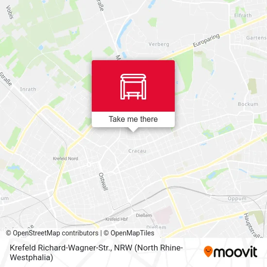 Карта Krefeld Richard-Wagner-Str.