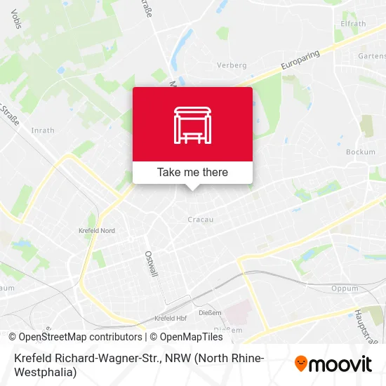 Карта Krefeld Richard-Wagner-Str.