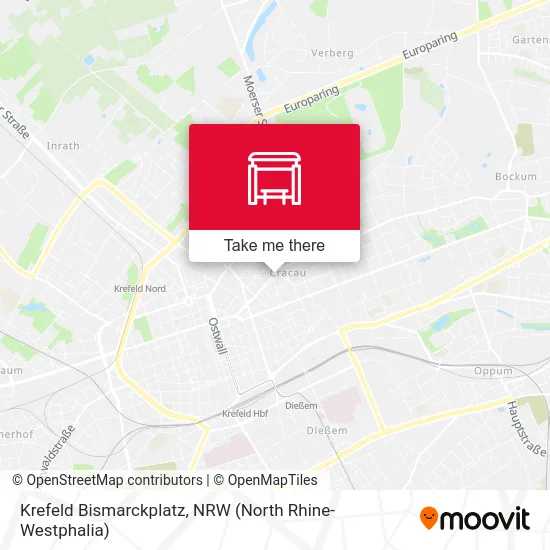 Krefeld Bismarckplatz map