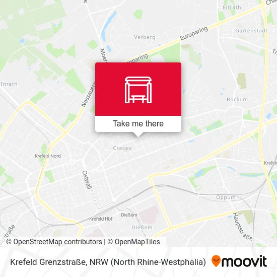 Карта Krefeld Grenzstraße