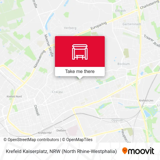 Карта Krefeld Kaiserplatz