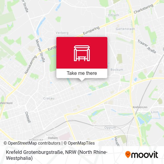 Krefeld Grotenburgstraße map