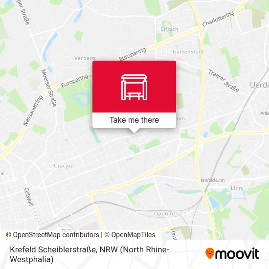 Krefeld Scheiblerstraße map