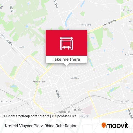 Krefeld Vluyner Platz map
