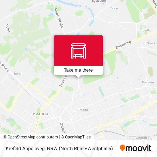 Krefeld Appellweg map