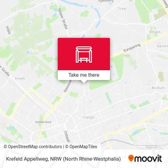 Krefeld Appellweg map