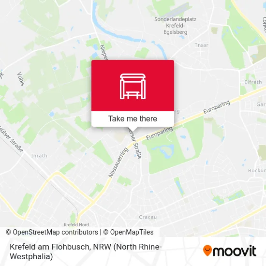 Krefeld am Flohbusch map