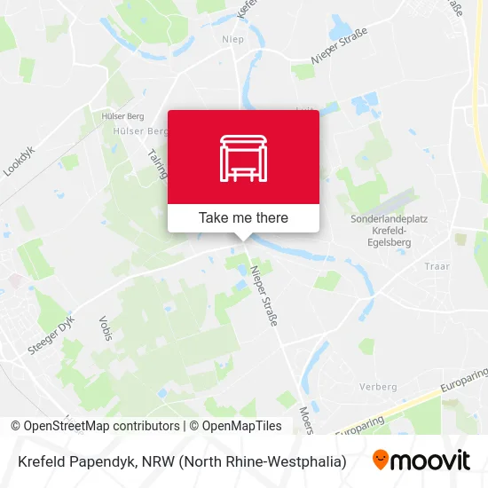 Krefeld Papendyk map