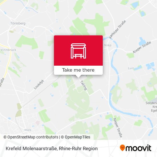 Krefeld Molenaarstraße map