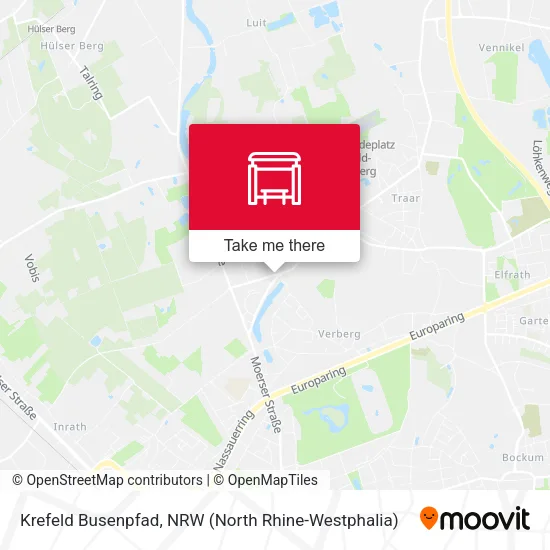 Карта Krefeld Busenpfad