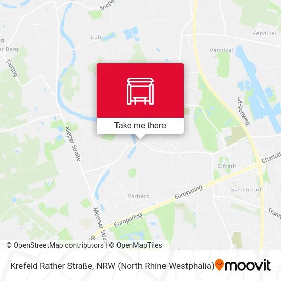Krefeld Rather Straße map