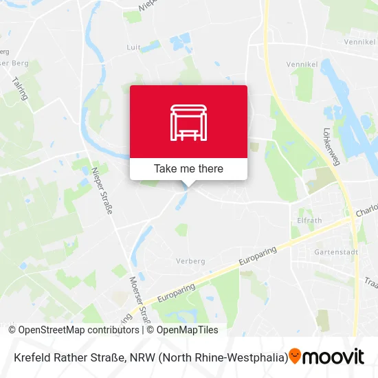 Krefeld Rather Straße map