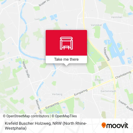 Krefeld Buscher Holzweg map