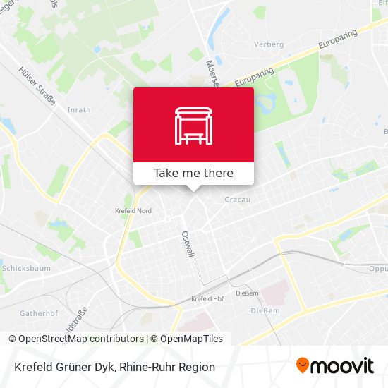 Krefeld Grüner Dyk map