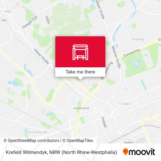 Krefeld Wilmendyk map