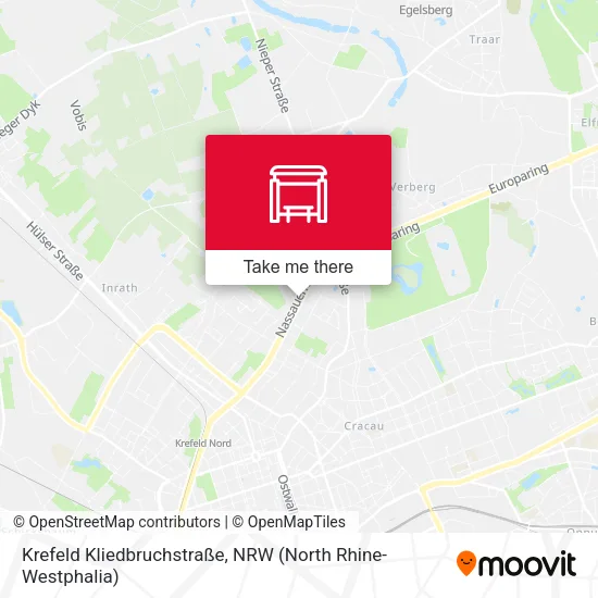 Карта Krefeld Kliedbruchstraße