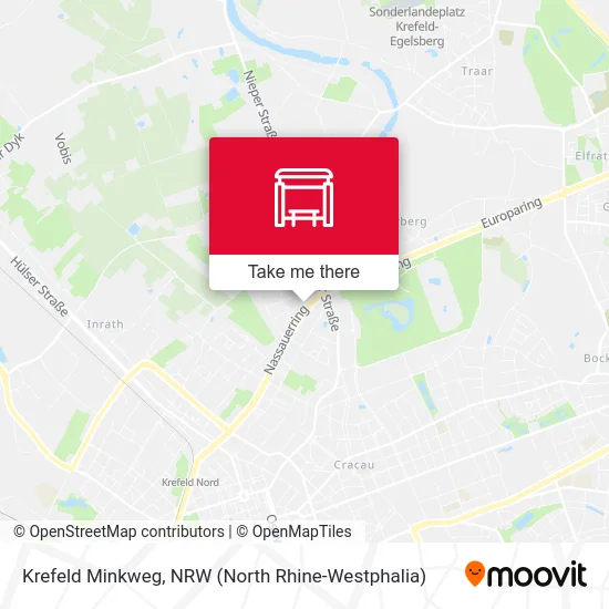 Krefeld Minkweg map