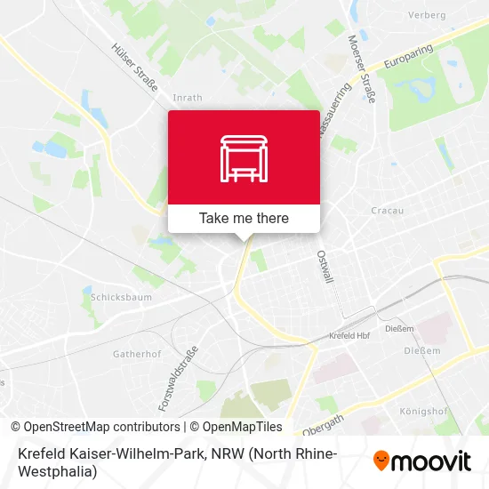 Krefeld Kaiser-Wilhelm-Park map