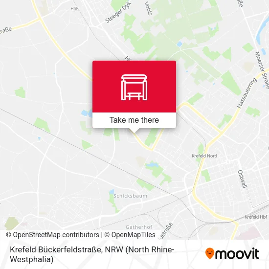 Карта Krefeld Bückerfeldstraße
