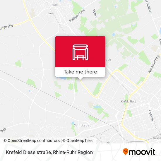 Krefeld Dieselstraße map