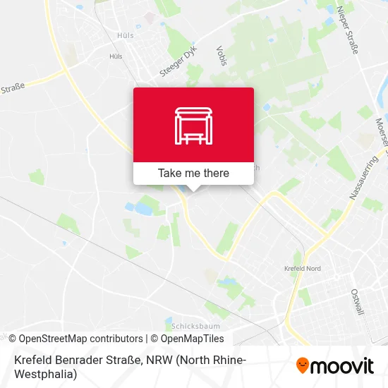 Krefeld Benrader Straße map