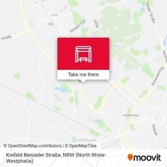 Krefeld Benrader Straße map