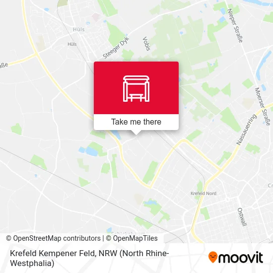 Krefeld Kempener Feld map