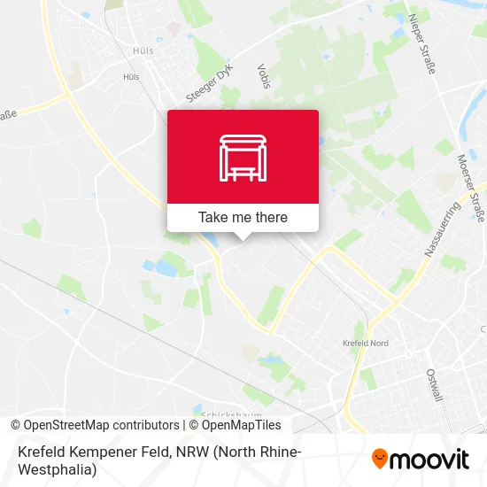 Krefeld Kempener Feld map