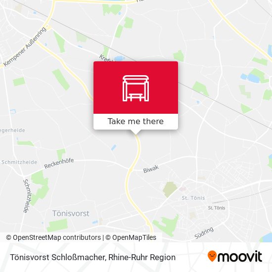 Tönisvorst Schloßmacher map