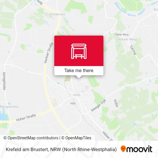 Карта Krefeld am Brustert