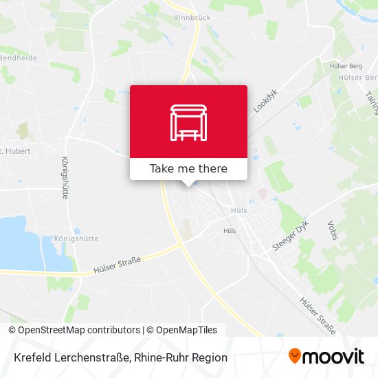 Krefeld Lerchenstraße map