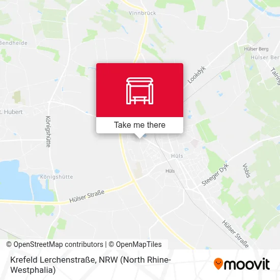 Krefeld Lerchenstraße map