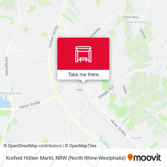 Krefeld Hülser Markt map